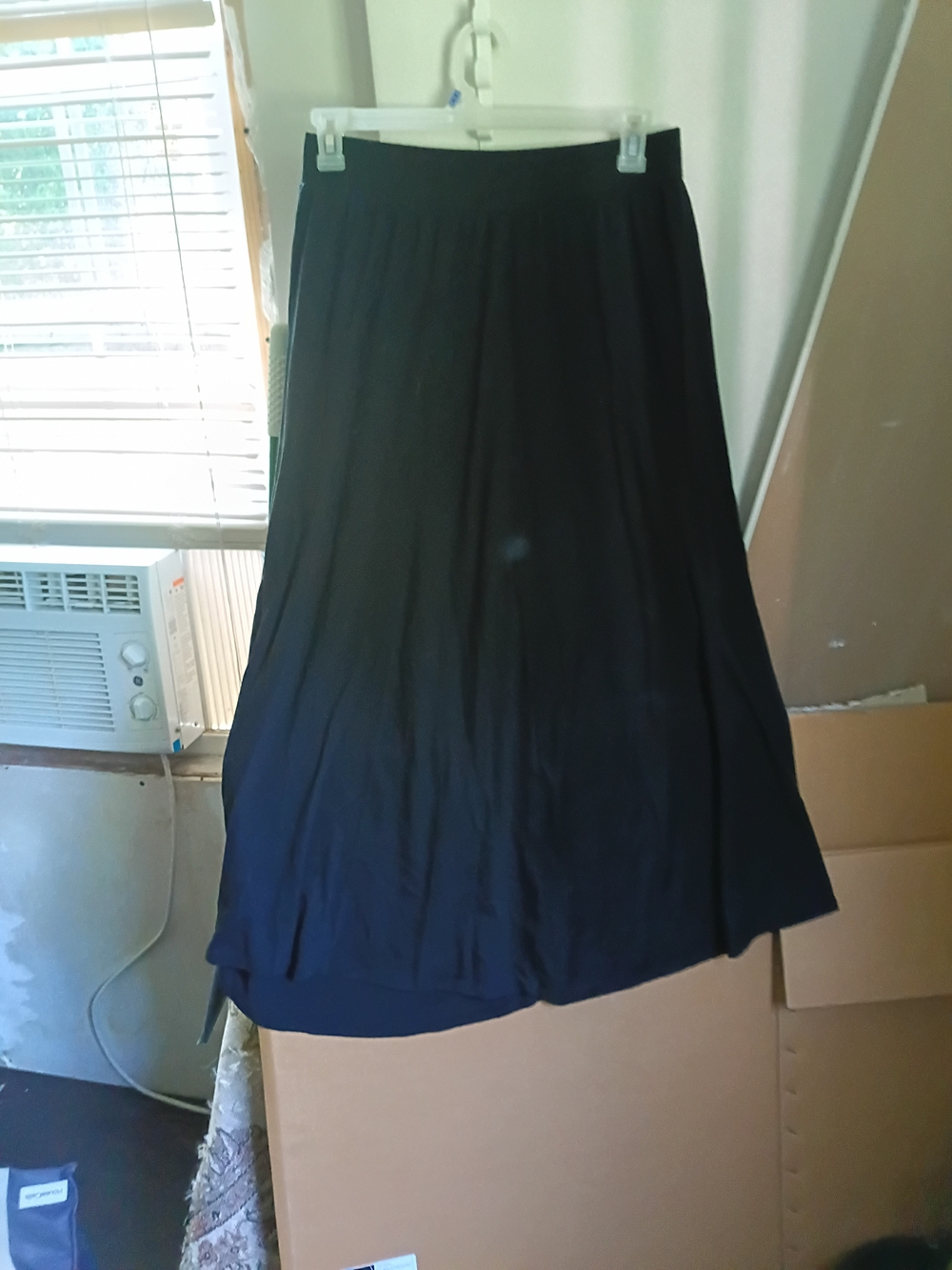 Cato Black Maxi Skirt - Flowing A-Line Style